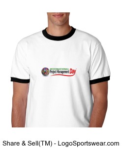 Men's black rimmed IPM Day t-shirt Design Zoom